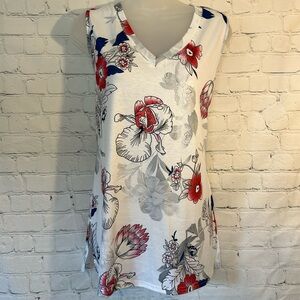Sample new stretch flowered tunic top